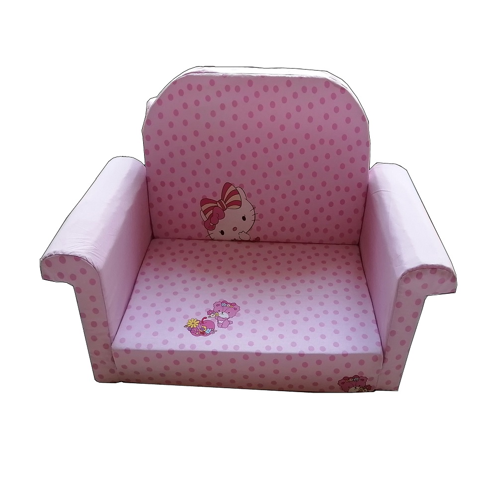 مبل کودک تختخوابشو آفر طرح کیتی صورتی