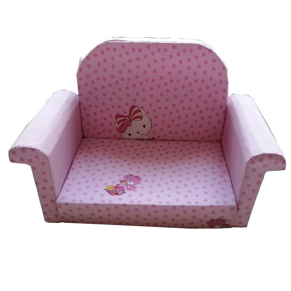 مبل کودک تختخوابشو آفر طرح کیتی صورتی