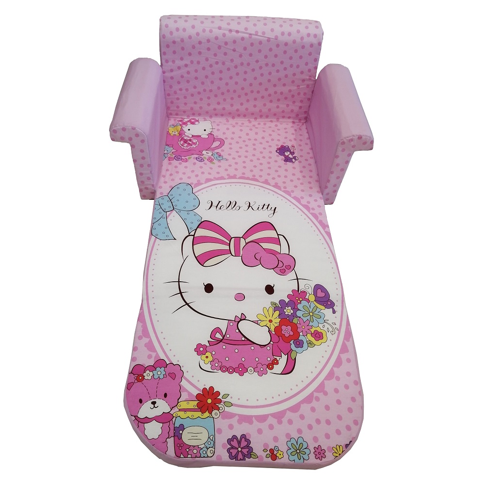 مبل کودک تختخوابشو آفر طرح کیتی صورتی